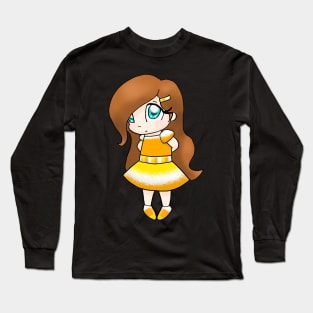 Cute Candy Corn Girl (Purple) Long Sleeve T-Shirt